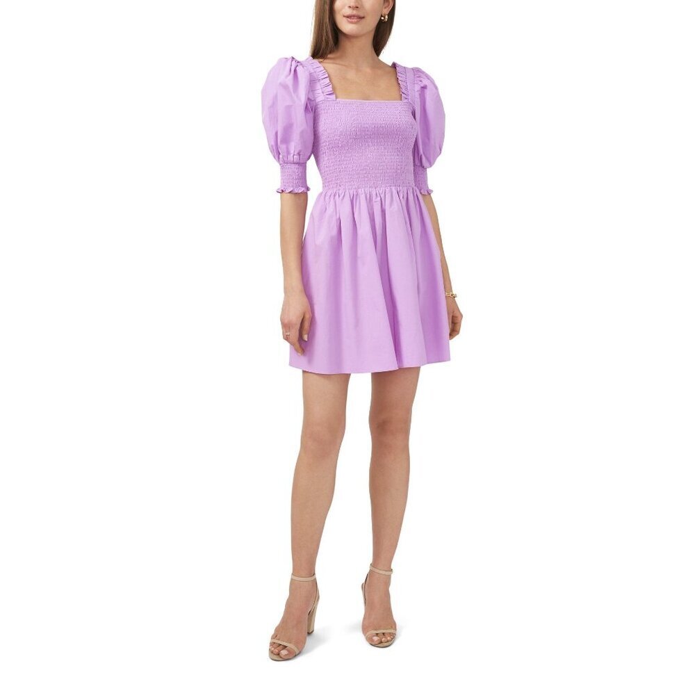 1. State Puff and Smocked Sleeve Smocked Bodice Dress Womens Size M Cottagecore